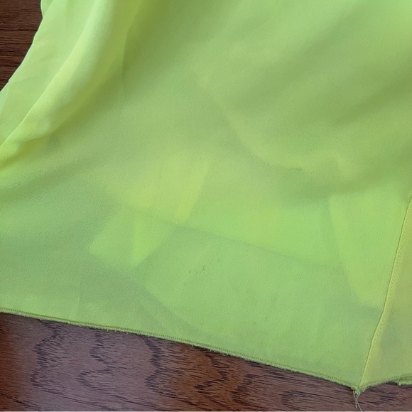 Jay Godfrey Women's Long Gown, Size 6, Neon Yellow Chartreuse, Formal Event Bold - Picture 12 of 16